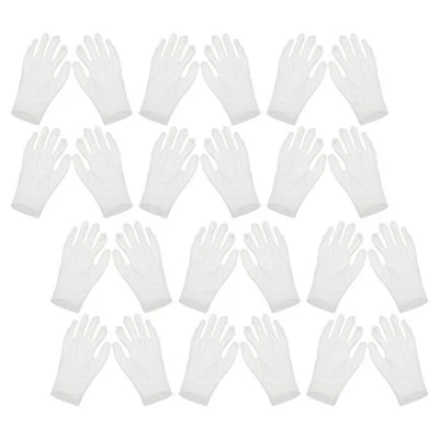 12 Pairs Moisturizing Overnight Gloves Working Cotton Gloves for Dry Hands #