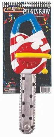 Scary Clown Halloween Costume Chain Saw