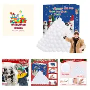 150 Pack Snow Toy Balls for Kids Indoor, Indoor Snow Fight Ball Set, Snow Fak...