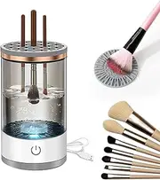 Vodolo Electric Makeup Brush Cleaner Machine,Easy Premium Cosmetic Brush Cleaner Professional Automatic Spinning Make up Brush Cleaning Tool Cleanser Machine Fit For All Size Makeup Brushes