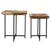 Leon Tray Nesting Table Set of 2 - Natural