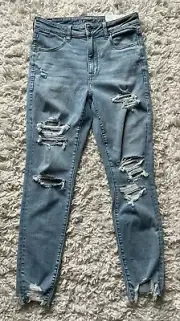 NWT American Eagle Next Level Stretch Super High Rise Jegging Jeans Size 10