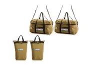 Kings 2x Travel Canvas Bag + 2x Kings Doona/Pillow Canvas Bag