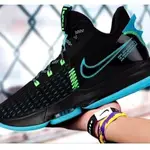 NIKE LEBRON WITNESS 5 EP 男 籃球 氣墊 緩震 黑水藍 【運動世界】CQ9381-004 慢跑鞋