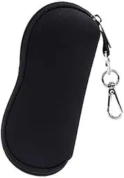 [aoozleny] Soft Sunglasses Case, Neoprene Zipper Eyeglass Case with Belt Clip
