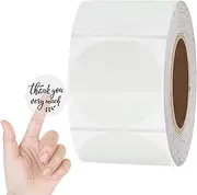 Hybsk 2 Inch Transparent Circle Thermal Stickers 500Pcs Clear Round Waterproof Labels for Name Tag, Logo Design,Inventory Compatible with Phomemo etc