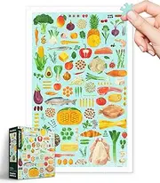 PieceRelax Plastic Jigsaw Puzzles for Adults 1000 Pieces - Grace Helmer - The Roasting Tin Most Satisfying Table Games and Gifts No Puzzle Mat Required [H3398]