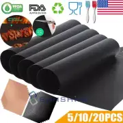 BBQ Copper Grill Mats Baking Mats Non Stick Mat Pad Bake Cooking Sheet Liner US