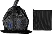 2PCS Black Large Pump Barrier Bags 17.8 X17.8Inch Pond Pump Filter Bags Large Pump Mesh Bags Household Water Pump Filter Accessories for Pond Biological Filters Outdoor