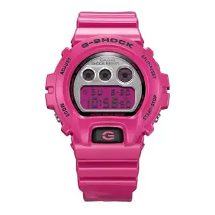 【CASIO 卡西歐】G-SHOCK 經典系列 運動電子錶 粉 DW-6900RCS-4_50mm