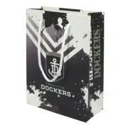 Fremantle Dockers Official AFL Team Logo Medium Gift Bag Birthday 24x 18 x 8cm