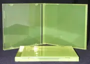 (200) Translucent Yellow Green COLORED CD Empty Jewel Boxes Cases NEW #CDBS10TL