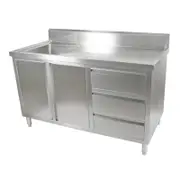 Modular Systems Cabinet With Left Sink - 1500mm W x 600mm D x 1050mm H