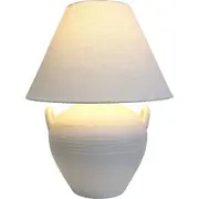 LVD Linen/Ceramic Lamp Cabana Home/Room Decor Tabletop Light 41x53cm Beige