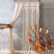 Wall Hanging Handmade Macrame Tapestry: 90x180cm (Beige)