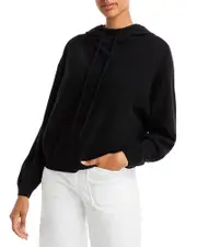 Aqua Drop Shoulder Cashmere Hoodie - Exclusive