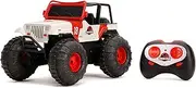 Jada Toys Jurassic World 10.5" Jeep Wrangler Water and Land RC Radio Control Cars, Toys for Kids and Adults