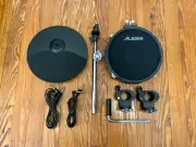 Alesis 10" Cymbal 8" Mesh Pad w/15" Arm, 2 Cables & 1.5" Clamps NEW Command Drum