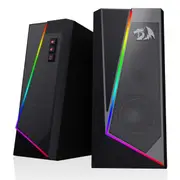 Redragon GS520 Anvil RGB Desktop Speakers, 2.0 Channel PC Computer Stereo Speaker with 6 Colorful LED Modes