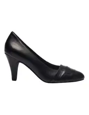 [Easy Steps] Matilda Black Glove Heeled Shoes