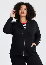 [Virtuelle] Taking Shape Modal Zip Through Hoodie Size 26 in - Plus Size Women's Clothing