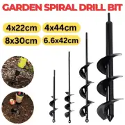 Planting Auger Spiral Hole Drill Bit Garden Yard Digger Earth Planter Tools