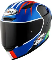 Suomy Track-1 Pecco Bagnaia Mugello Replica 2022, full face helm , color: Black/Blue/Green/Red , size: S