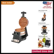 Double Rotating Belgian Waffle Maker, Keto Chaffles Iron with Nonstick PFOA F...