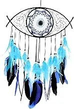 FUNOMOCYA Dreamcatcher Hanging Ornament with Plumes Wall Decorative Dream Catcher for Grunge Room Decor Easy to Install Balcony Wall Art Unique Home Decoration
