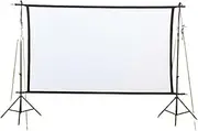Projection Screens Polyester Double Bracket Portable Foldable Splicing Wall-Mounted Projection Screen 16:9 Outdoor Camping Projection Screen Screen(2.4M Bracket 84inch)