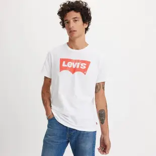 【LEVIS 官方旗艦】男款 寬鬆版短袖T恤 / 手感印製Batwing LOGO 人氣新品 22491-1459