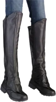 Z1R Women's Half Chaps - Black - 2XL/3XL