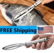 Efficient Fish Scraping Stainless Scaler Fish Cleaning kitchen tools Christmas