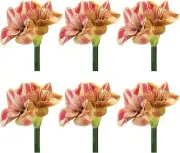 Melrose Set of 2 Amaryllis Flower Christmas Artificial Sprays 28.5"