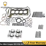 N12 N16 Engine Rebuild Piston Kit CR 11:1 Fits Mini Cooper R55 R56 R57 R60 1.6L (for: Mini)