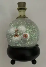 Martha Stewart Halloween Eyeballs Water Globe Witch Cauldron Potion Bottle