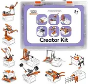 Creator Kit for VinciBot Children Programmable Robot with 434 Building Blocks, Over 20 Building Styles and Electric Motor, STEM Learning Toy, DIY Science Kit for Children from 8-12