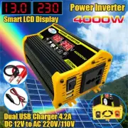 4000W Home Solar Power System LED Screen Display LED Green & Red Work Lights