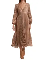 BNWT ZIMMERMANN BALLET BURNOUT SUNRAY MIDI DRESS - SIZE 0/8 AU/4 US (RRP $650)