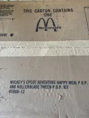 McDonalds Mickeys Epcot Adventure & Barbie Promo 1994 NEW IN BOX Display Disney