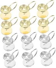 Beavorty 12Pcs Clip Earring Converters for Non Pierced Ears DIY Earring Accessories with Flat Back Clips and Colors for Converting Pierced Earrings to Clip