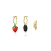 Streets Couture Kingdom - Paddle Pop - Strawberry Milkshake Crystal Mini Hoop Ea