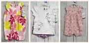 Baby Girls Toddler Carter's One Piece/2 Pieces 12M, 24M Multicolor NWT