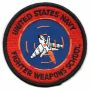 USN NAVY FIGHTER WEAPONS SCHOOL FWS TOP GUN MIRAMAR GRADUATE JACKET PATCH