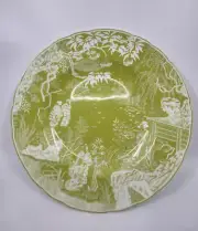 ROYAL CROWN DERBY MIKADO - LIME- DINNER PLATE - 10 5/8" 0904A
