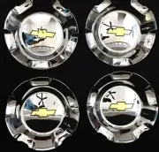 4xpcs 2007 2013 Silverado Tahoe Avalanche Suburban Wheel hub Center Caps Chrome