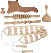 Wooden Massage Tools Set 6-in-1 Massager Set Back Neck Shoulder Massager Relief