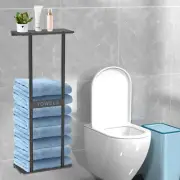 Wall Mounted Towel Rack Bathroom Towel Storage Organizer Metal Shelf Holder⊚