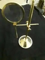 Antique Magnifier Maritime Adjustable stand Brass Magnifying Glass Desk Top Gift