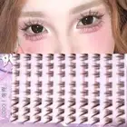 3D Wispy Fox Lashes Brown Manga Eye Lashes DIY Eyelash Extension